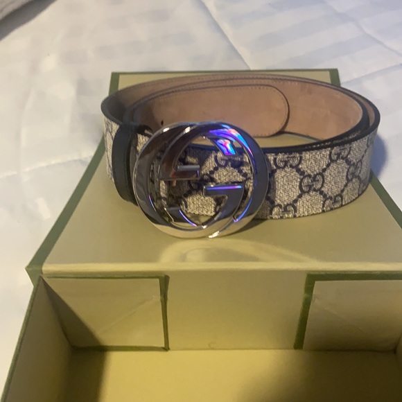 Gucci GG Supreme canvas belt Authentic 100% - Picture 3 of 4